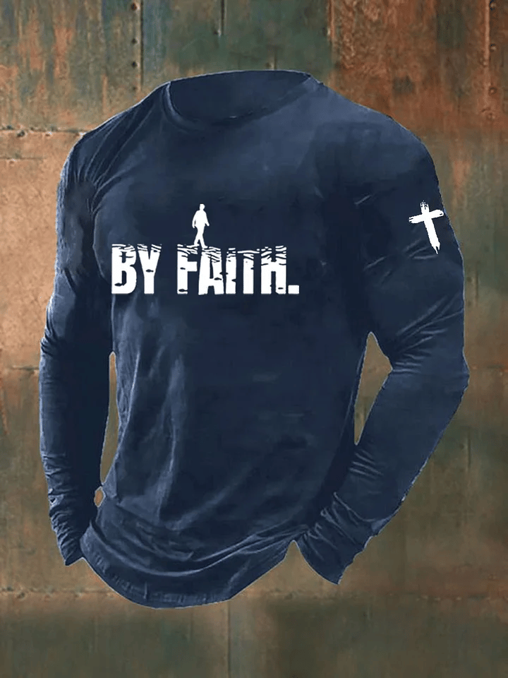 Men's Walk By Faith Printed Shirt