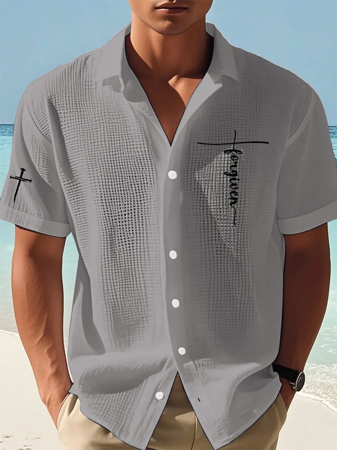 Men's Faith Print Waffle Shirt