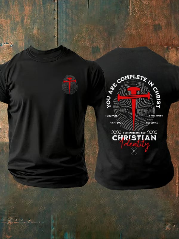 Men's You Are Complete In Christ Christian T-Shirt