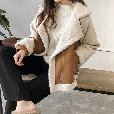 Veste Courte Style Moto Courte