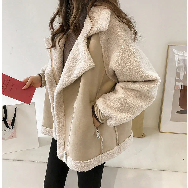 Veste Courte Style Moto Courte