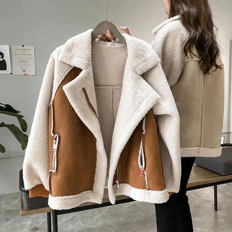 Veste Courte Style Moto Courte