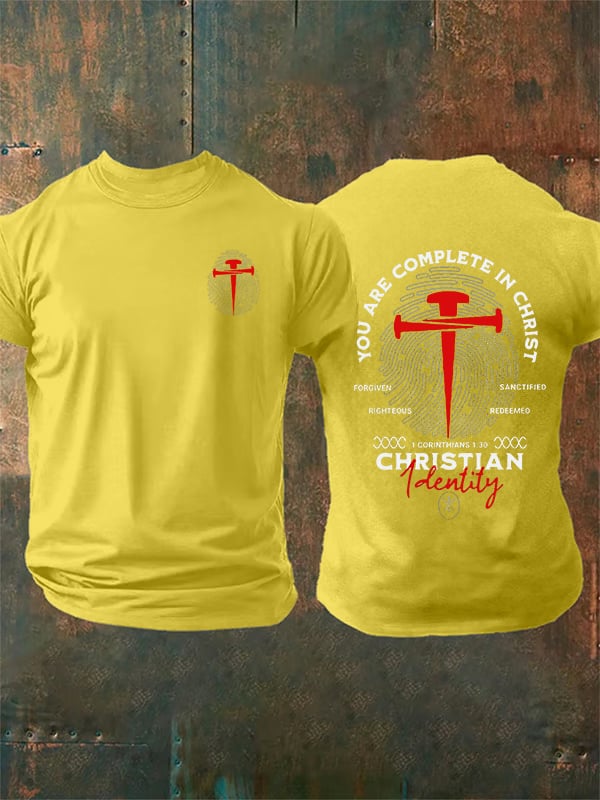 Men's You Are Complete In Christ Christian T-Shirt