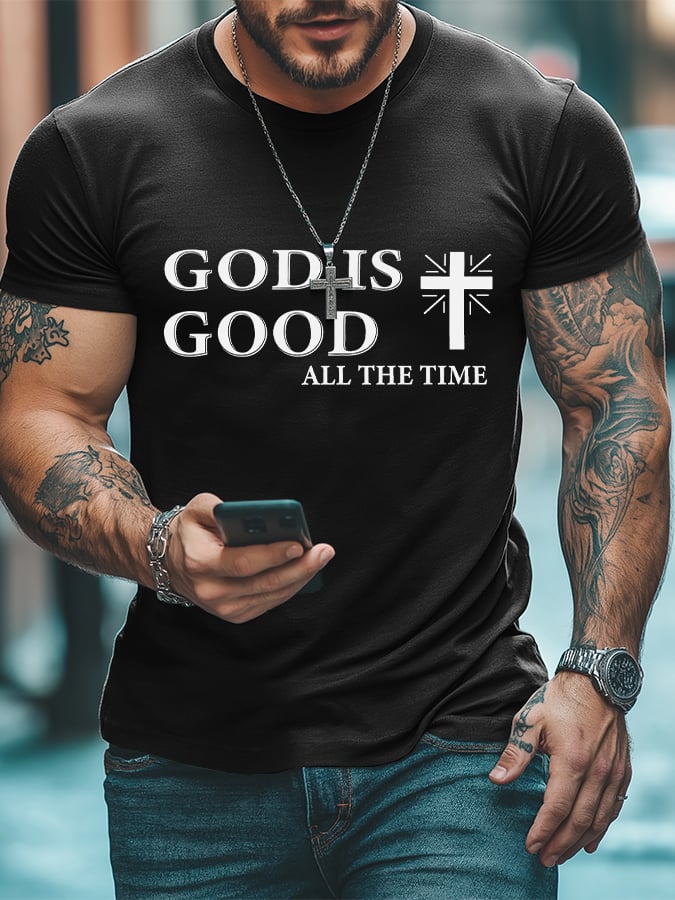 Men's God Is Good Faith Printed T-Shirt