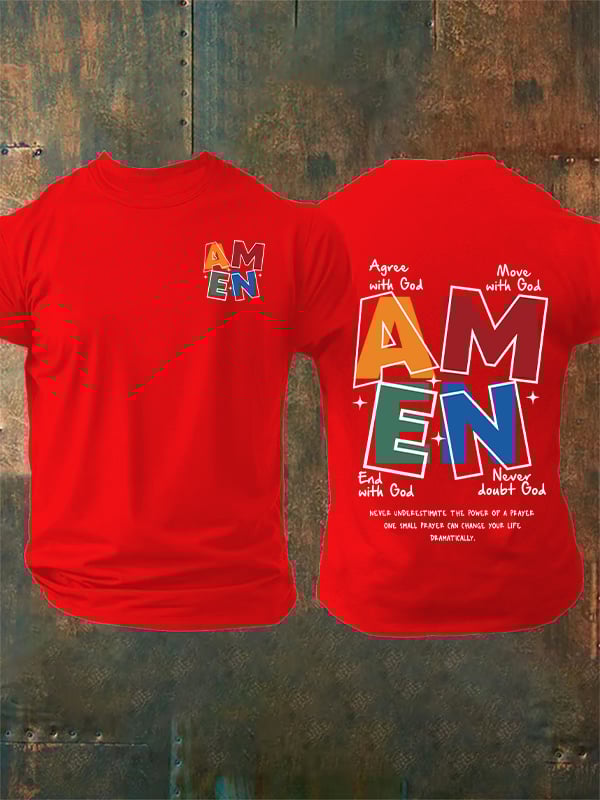 Men's AMEN Print T-Shirt