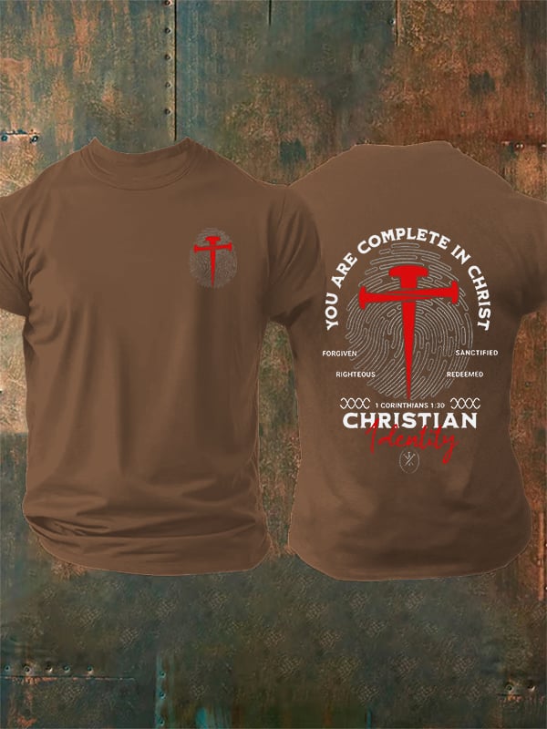 Men's You Are Complete In Christ Christian T-Shirt