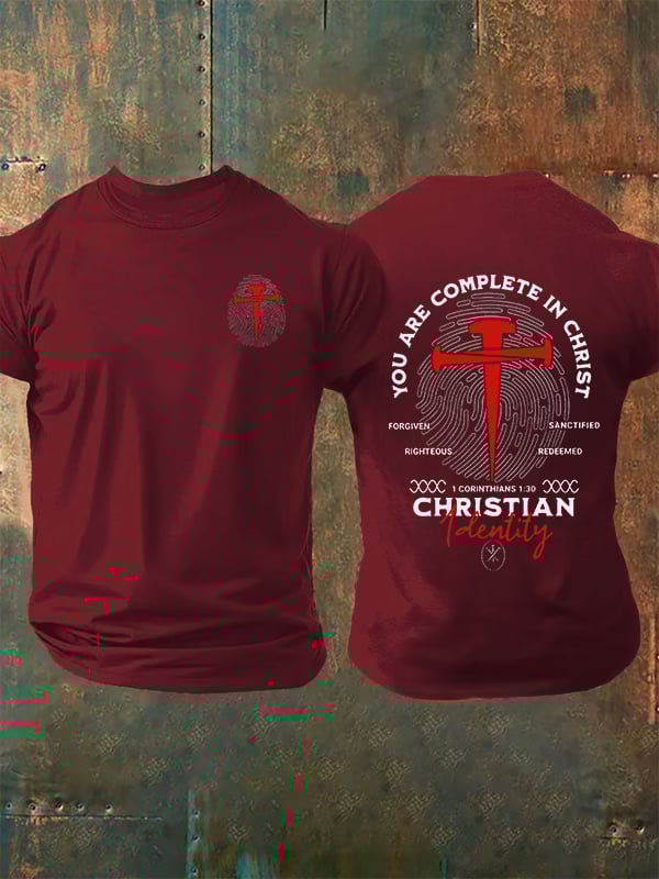 Men's You Are Complete In Christ Christian T-Shirt