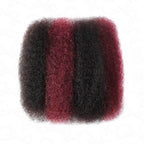 QVR Multi-Color Combo Afro Kinky Bulk Human Hair For Braiding Dreadlock