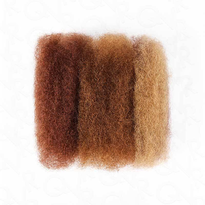 QVR Multi-Color Combo Afro Kinky Bulk Human Hair For Braiding Dreadlock