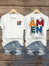 Women's  AMEN Print T-Shirt