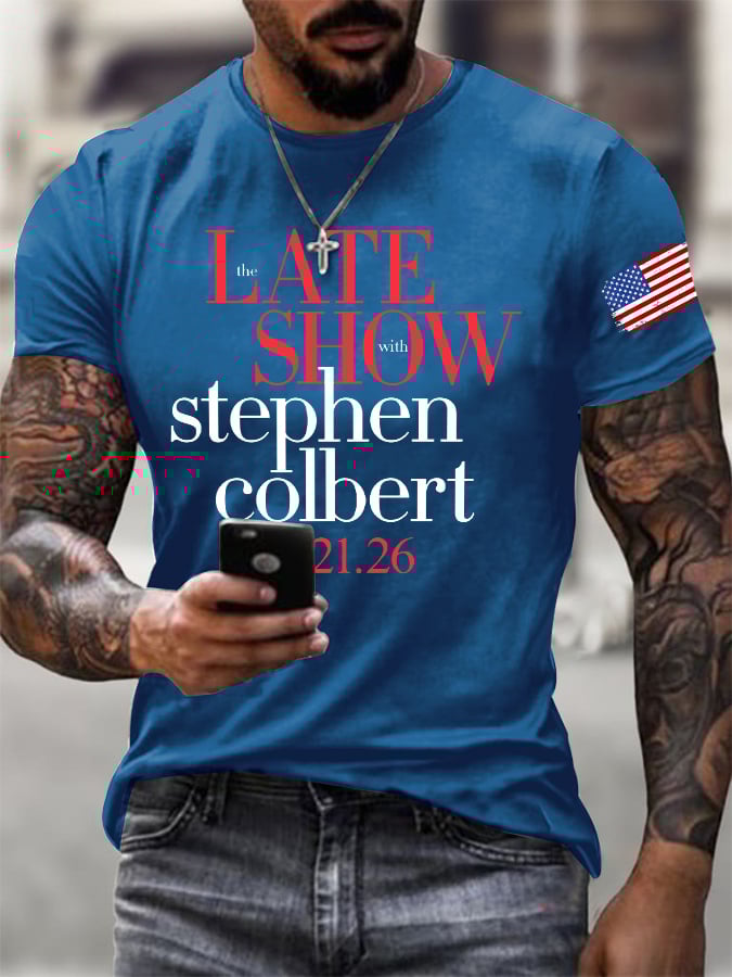 🔥Buy 3 Get 15% Off🔥Men's Retro Late Show 05.21.2026 Print T-Shirt