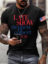 🔥Buy 3 Get 15% Off🔥Men's Retro Late Show 05.21.2026 Print T-Shirt