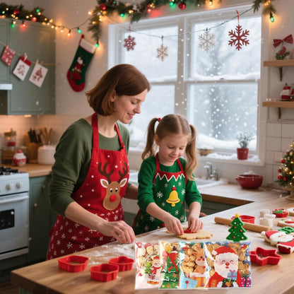 100 PCS Christmas Cellophane Bags, Christmas Cookie Bags Treat Bags Self Sealing Clear Self-adhesive Snack Candy Gift Wrap Ziplock Bags for Winter Santa Xmas Holiday Party Gift Decoration Supplies