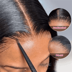 QVR Pre-cut 13x4 HD Lace Frontal Human Hair Wigs Straight Wear and Go Wig For Beginners