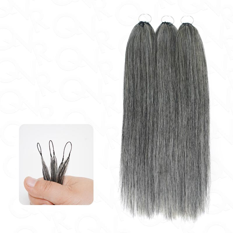 QVR Silk Straight Feather Crochet Human Hair Golden Blonde Color #24 Machine Made Crochet Weave Hair Extensions