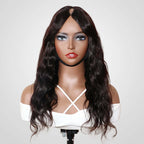 QVR Glueless Beginner Friendly V Part Wig Body Wave Human Hair Wigs No Sew In No Gel NO Leave Out