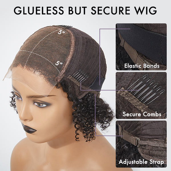Luvme Hair 180% Density Elegant Copper Ombre Highlights Loose Body Wave Glueless 5x5 Closure Wig Breathable Cap