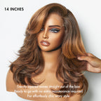 Effortlessly Chic Butterfly Cut Layered Wavy Glueless HD Minimalist Lace Short Wig