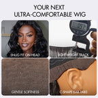 AiryFit™ Scalp Care Wigs - Deep Parting Loose Body Wave Human Hair Wig 11x6 Frontal HD Lace Glueless Wig