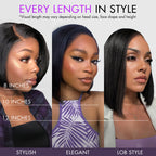 Ash Blonde Ombre Blunt Cut Bob Glueless Minimalist HD Lace Short Bob Wig Ready to Go Pre-Cut Lace