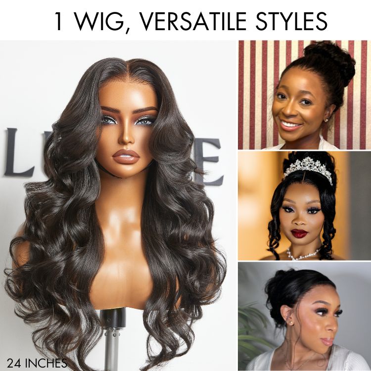 PreMax Wigs - Flexi-Fit Invisi Drawstring Cap 360 HD Lace Loose Body Wave Wig Restyle Friendly  - US Only