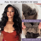 Luvme Hair Full Lace Classy Natural Black Body Wave Free Parting Half Up Half Down Wig Invisi Drawstring Cap Pre-cut Lace