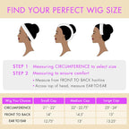 PreMax Wigs | Ultra Natural Hairline Brown Highlight Silky Straight Glueless 13x4 Frontal Lace Long Wig Pre-Cut Lace