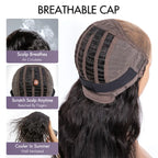 Ash Blonde Loose Body Wave 5x5 Closure Lace Glueless Wig Breathable Cap