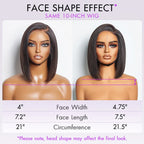 PreMax Wigs - Natural Black / Blonde Highlight C Part Glueless Lace Front Bob Wig Pre-cut Lace