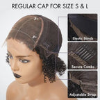 PreMax Blonde Mix Black Loose Wave Glueless 5x5 HD Lace Closure Wig Large & Small Cap