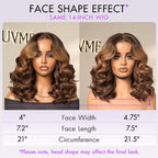 Luvme Hair 180% Density Elegant Chocolate Brown Loose Wave Minimalist HD Lace Glueless Wig Pre-Cut Lace - US Only