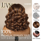 Luvme Hair 180% Density Elegant Chocolate Brown Loose Wave Minimalist HD Lace Glueless Wig Pre-Cut Lace - US Only