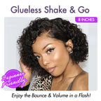 Trendy Short Cut Curly Minimalist HD Lace Glueless Side Part Wig 100% Human Hair Pre-Cut Lace