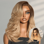 Effortlessly Chic Butterfly Cut Layered Wavy Glueless HD Minimalist Lace Short Wig