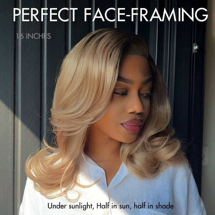 Effortlessly Chic Butterfly Cut Layered Wavy Glueless HD Minimalist Lace Short Wig