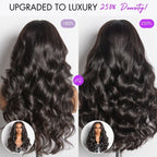 NatureMAX™ 250% Density Loose Wave Glueless Ear-to-ear 13x4 HD Lace Front High Density Wig Pre-Cut Lace Flexi-Fit Drawstring Cap