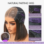 Warm Caramel Brown / Natural Black Deep Curly Glueless 5x5 Closure Pre-Cut Lace Wig