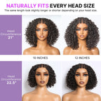 Readitress™ Boho Braids Deep Curly Glueless 5x5 Closure Lace with Braided Top Human Hair Wig Pre-Cut Lace