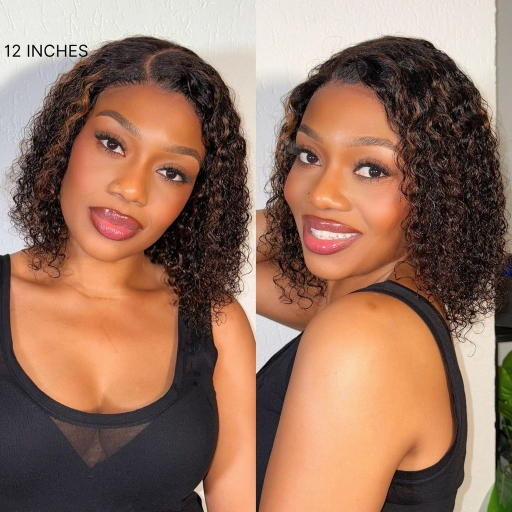 Wet and Wavy 5x5 Closure Pre-Cut Lace Water Wave Wig Glueless Side Part Human Hair Wig