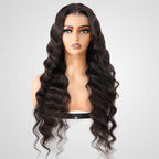 QVR 7x5 Glueless Lace Straight Wig With Pre Plucked Hairline 180% Density