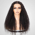 QVR Glueless Jerry Curly Pre-Bleached 7x5 Lace Wig with Pre-plucked Hairline