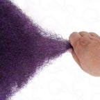 QVR Mix #1B/99J Color Afro Kinky Bulk Human Hair For Braiding Dreadlock Hair