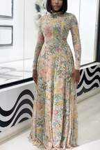 Verve Floral Butterfly Bloom Maxi Dress