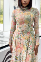 Verve Floral Butterfly Bloom Maxi Dress