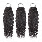 QVR Premium Chinese Hair Water Wave Virgin Human Crochet Hair Natural Black Machine Made Feather Crochet Hairstyles