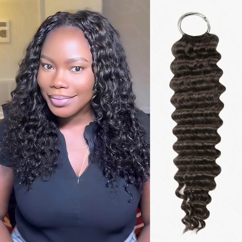 QVR Premium Chinese Hair Water Wave Virgin Human Crochet Hair Natural Black Machine Made Feather Crochet Hairstyles