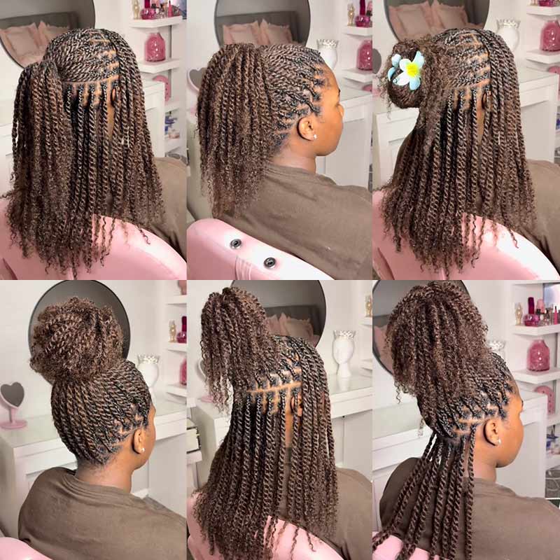 QVR Brazilian Remy Hair Afro kinky Bulk Human Hair For Braiding Dreadlock Hair