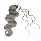 QVR Body Wave Crochet Hair Natural Black Machine Made Feather Human Hair Extension