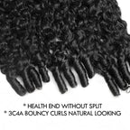 QVR Burmese Curly Hair Bundle With Spiral curls Double Drawn Virgin Human Hair Weave