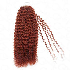 QVR Soft Feather Crochet Hair 3 Packs Small Kinky Curly Machine Made Human Hair Extension